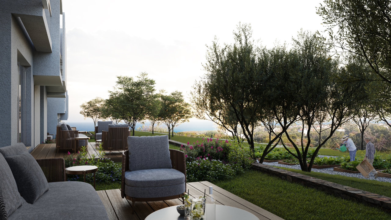 nordzypern-immobilien karsiyaka - apartment aqualina - kueche (bild 11)