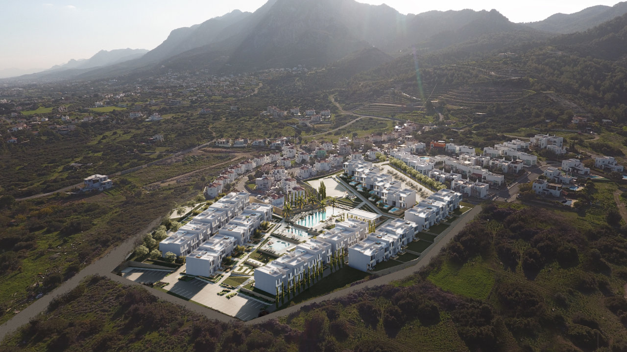nordzypern-immobilien karsiyaka - apartment aqualina - terrasse mit meerblick (bild 14)