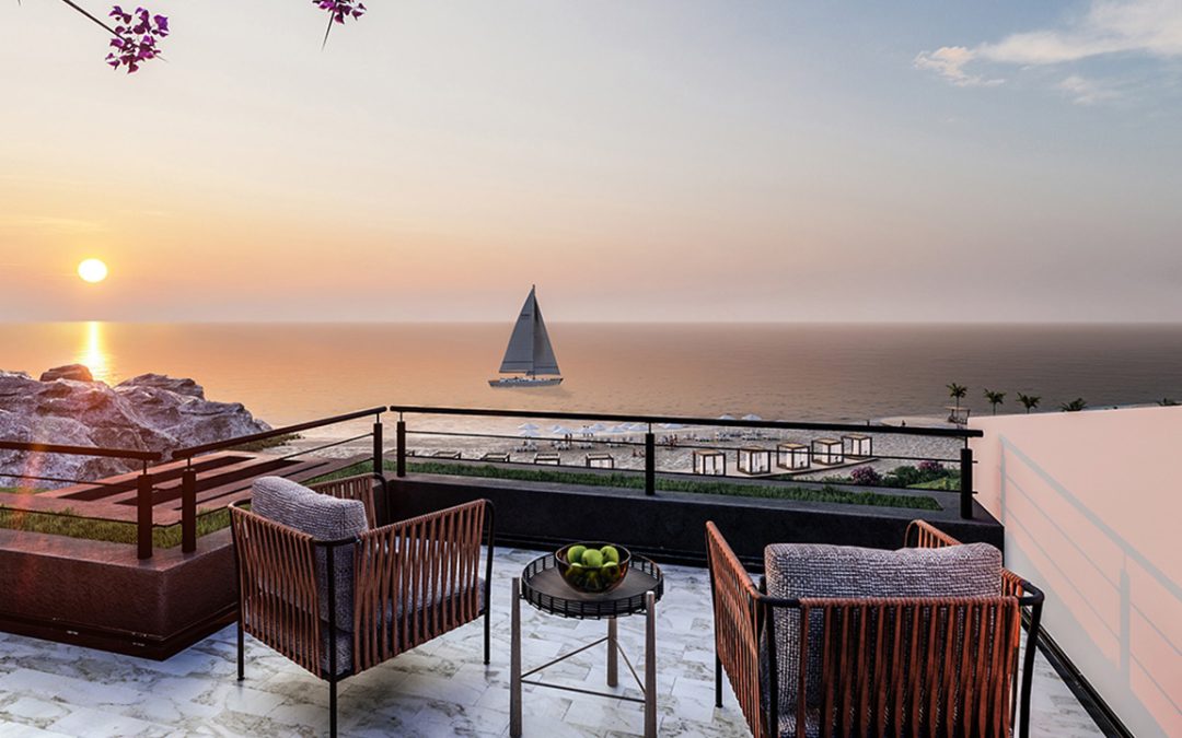 nordzypern-immobilien long beach, iskele - penthouse atlantis - aussenansicht (bild 1)