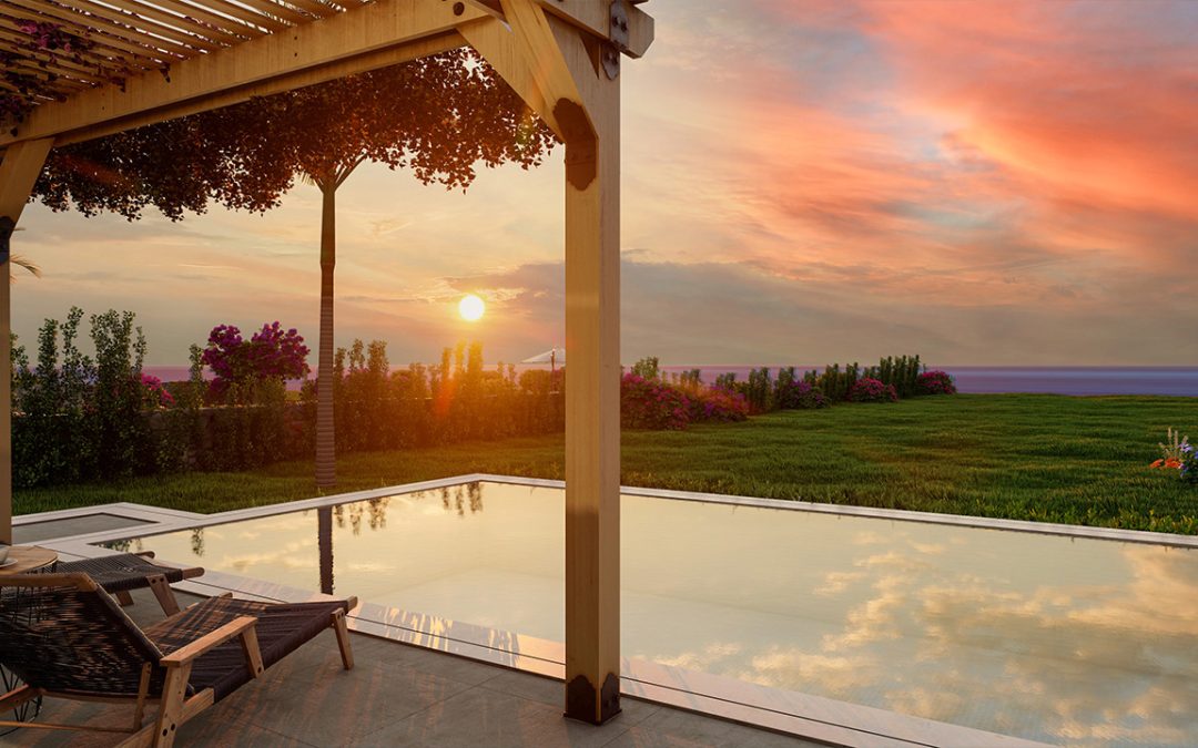 nordzypern-immobilien tatlısu - penthouse c'est la vie - aussenansicht villa apartment am mittelmeer