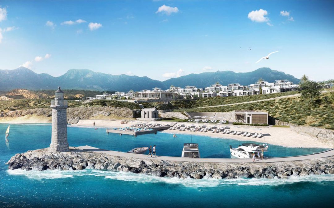 nordzypern-immobilien esentepe - penthouse cove & cove garden - aussenansicht villa apartment am mittelmeer