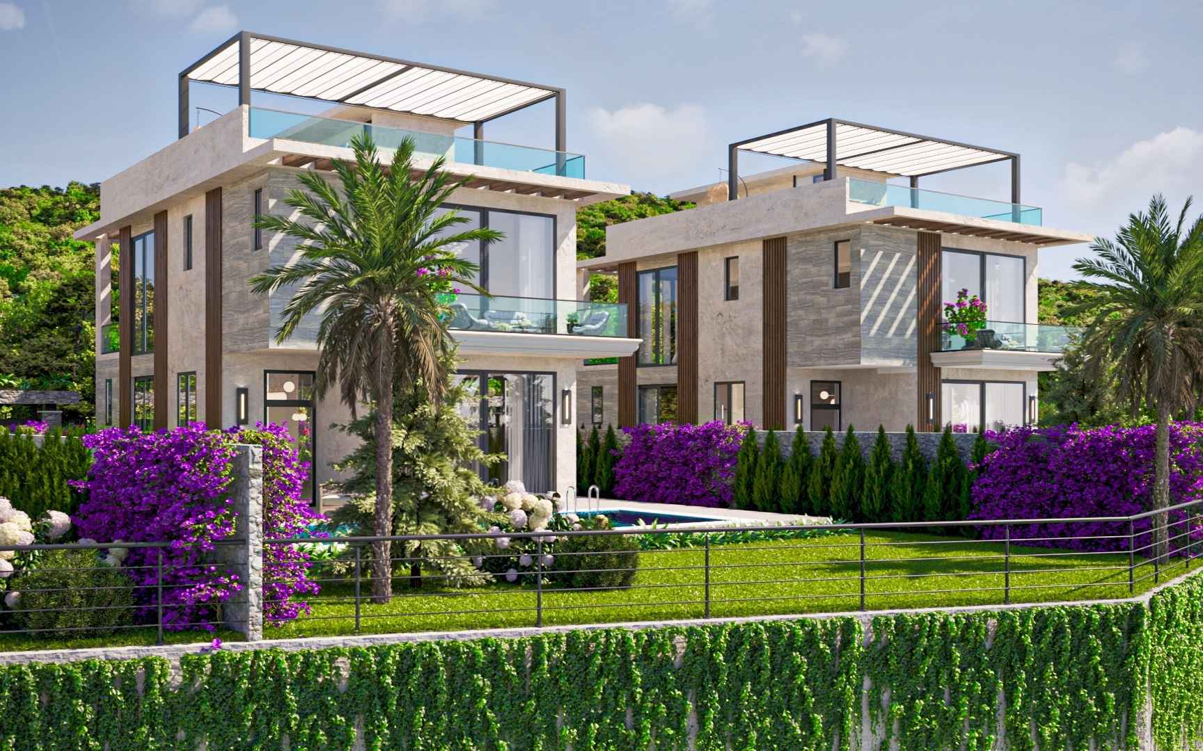 nordzypern-immobilien lapta, kyrenia - villa cypress gardens - wohnbereich (bild 2)
