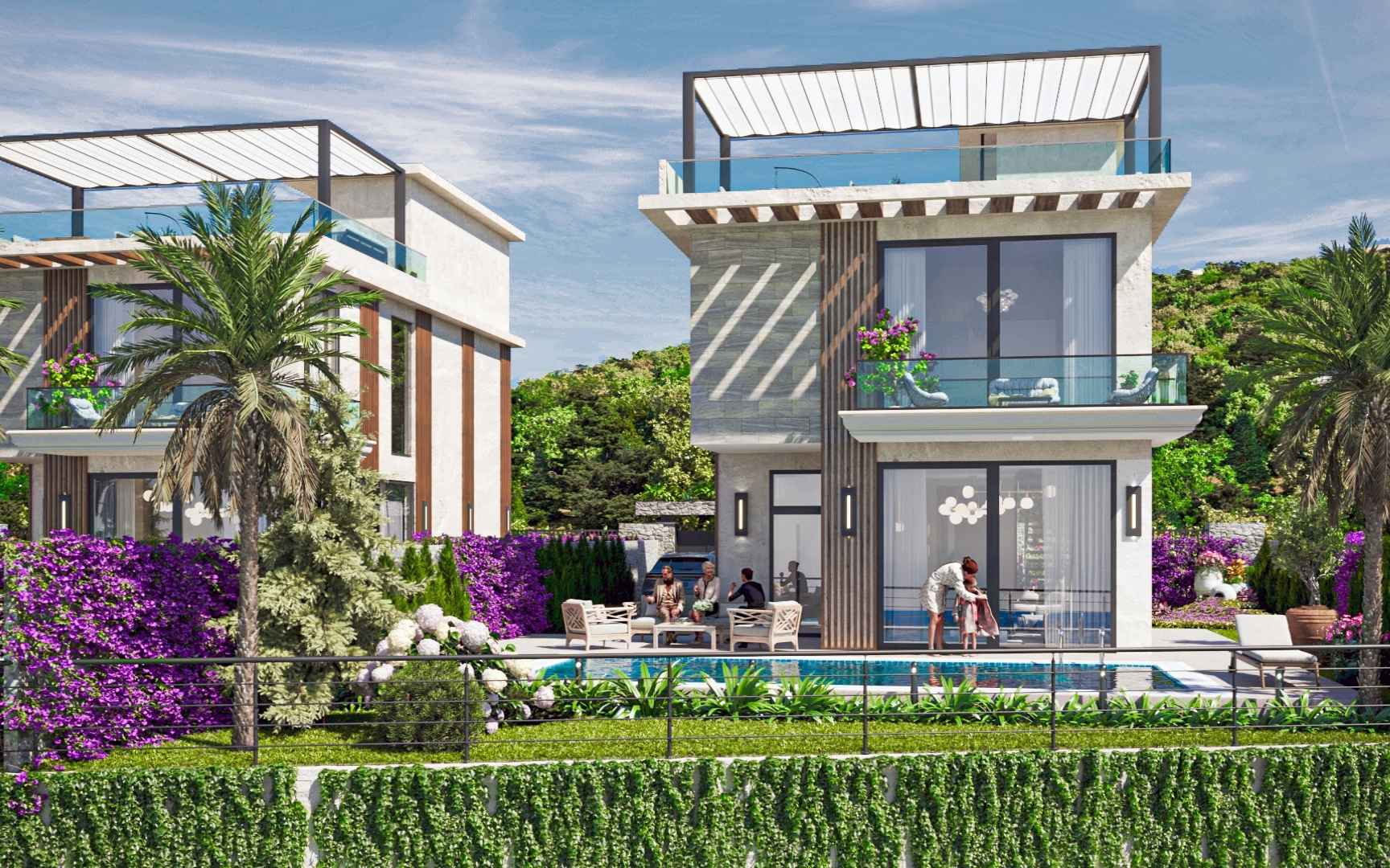 nordzypern-immobilien lapta, kyrenia - villa cypress gardens - schlafzimmer (bild 4)
