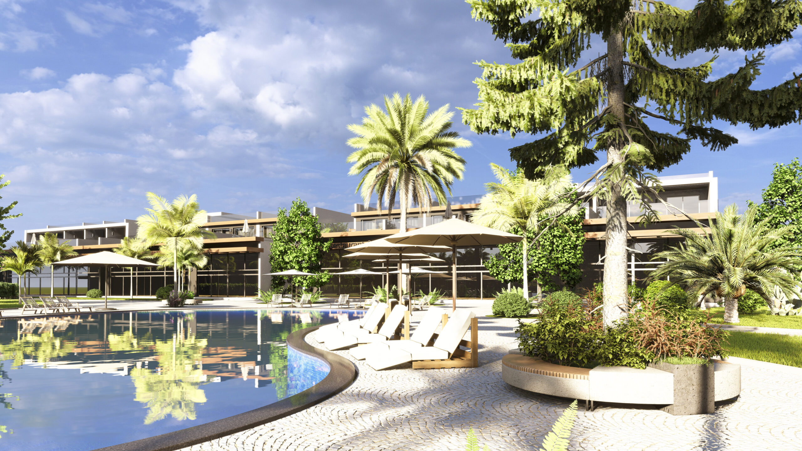 nordzypern-immobilien iskele - apartment elysium 2 - terrasse mit meerblick (bild 14)