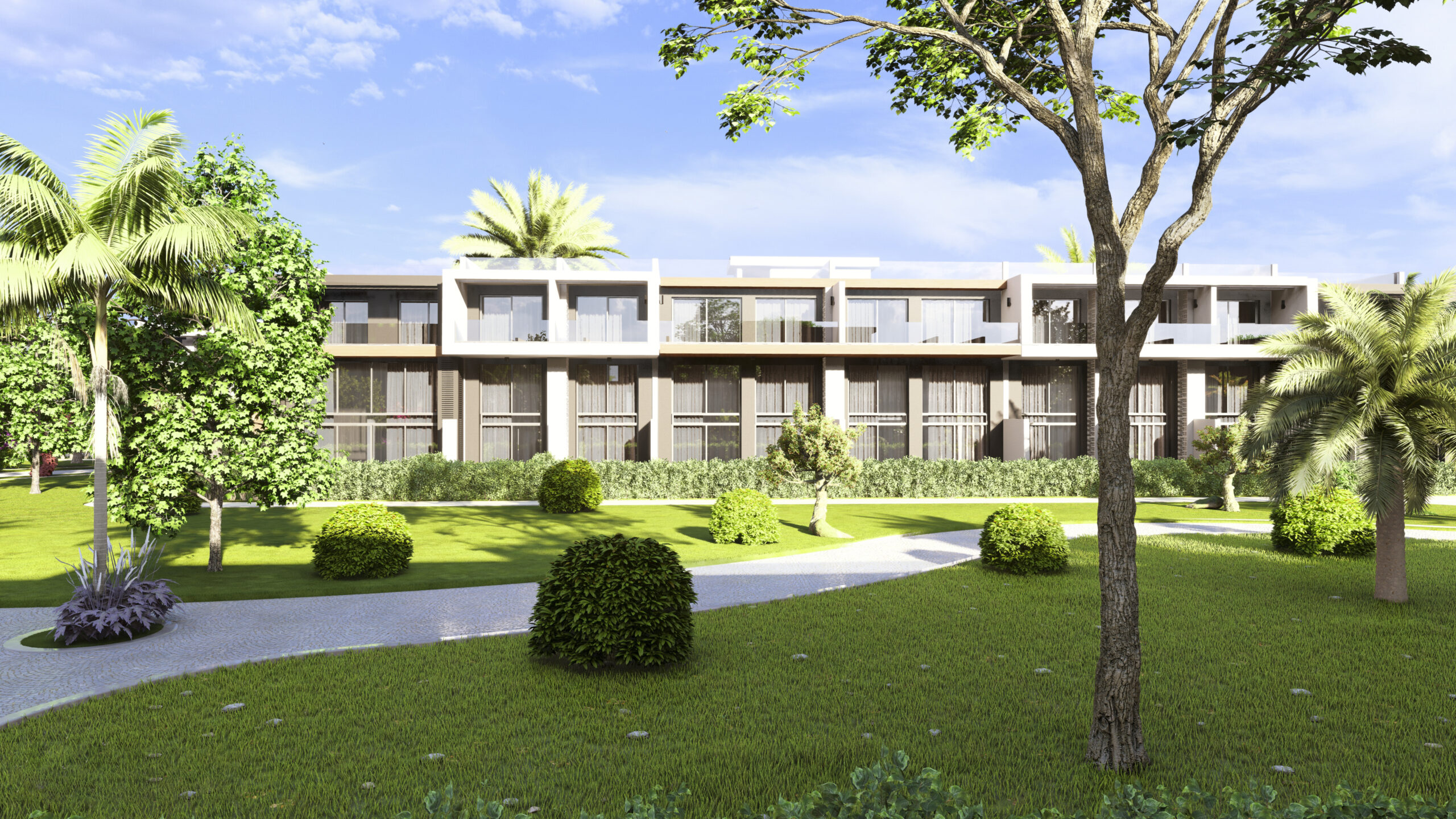 nordzypern-immobilien iskele - apartment elysium 2 - pool und garten (bild 15)