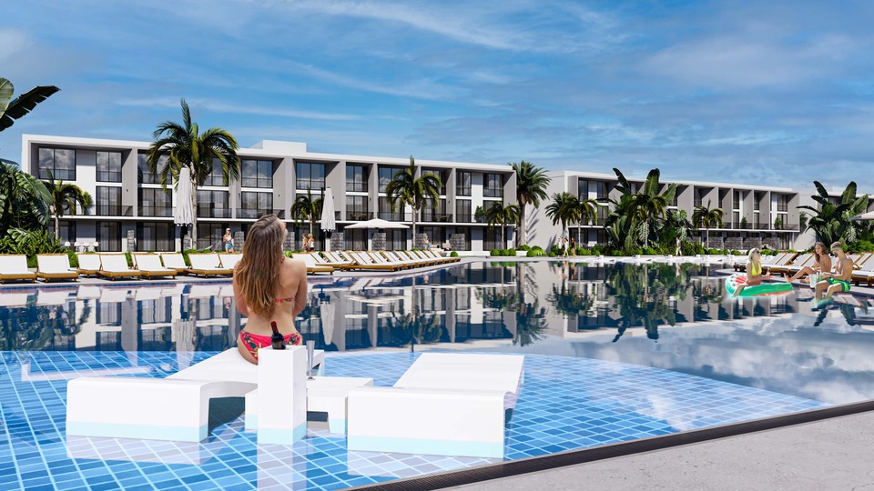 nordzypern-immobilien iskele - studio golden sands - kueche (bild 3)