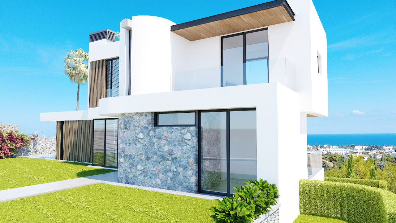 nordzypern-immobilien catalkoey, kyrenia - villa riviera homes - badezimmer (bild 5)