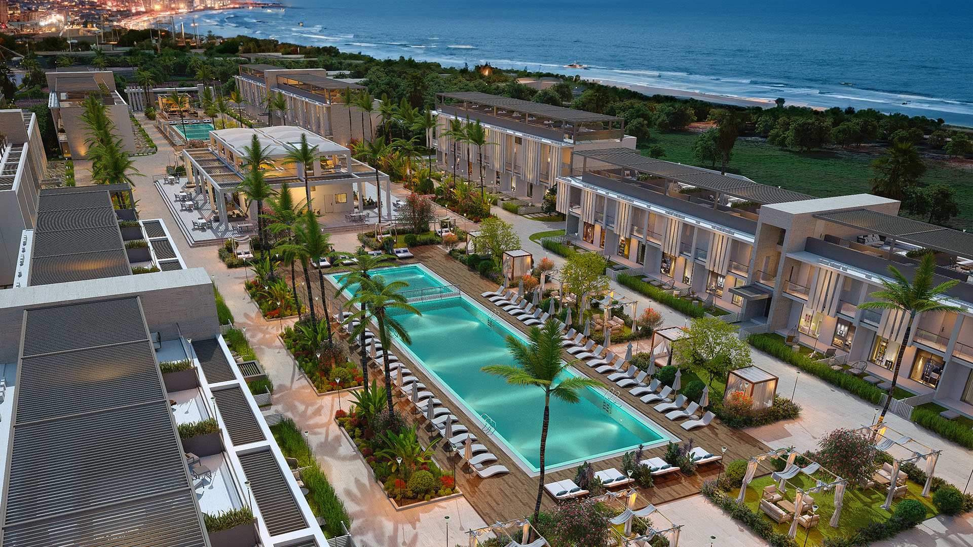 nordzypern-immobilien iskele - apartment seafront iskele - terrasse mit meerblick (bild 6)