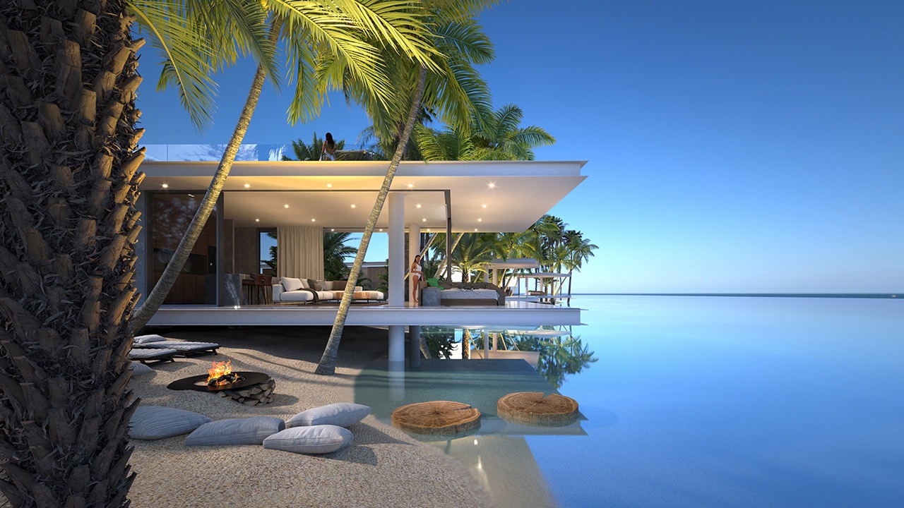 nordzypern-immobilien esentepe - villa serenity bay - pool und garten (bild 7)