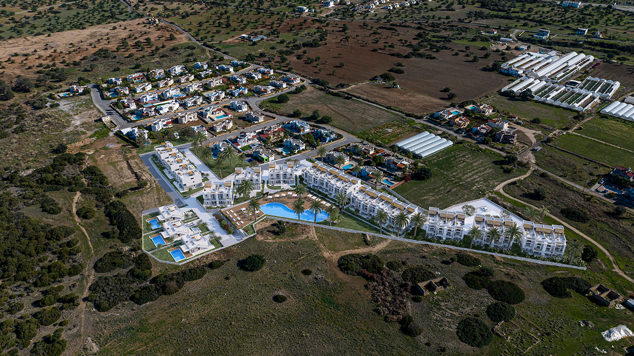 nordzypern-immobilien tatlısu - studio sunrise village - grundriss (bild 8)