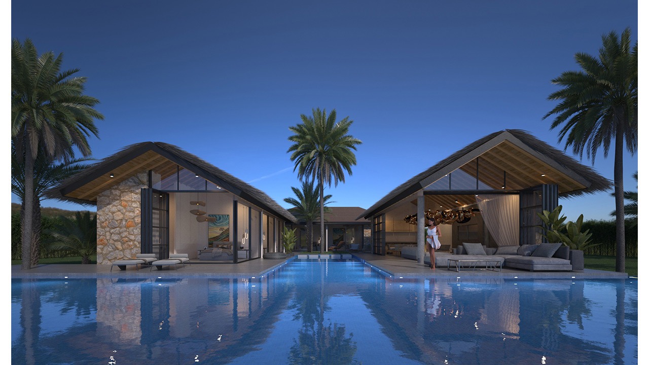 nordzypern-immobilien tatlısu - penthouse sunset terrace - pool und garten (bild 7)