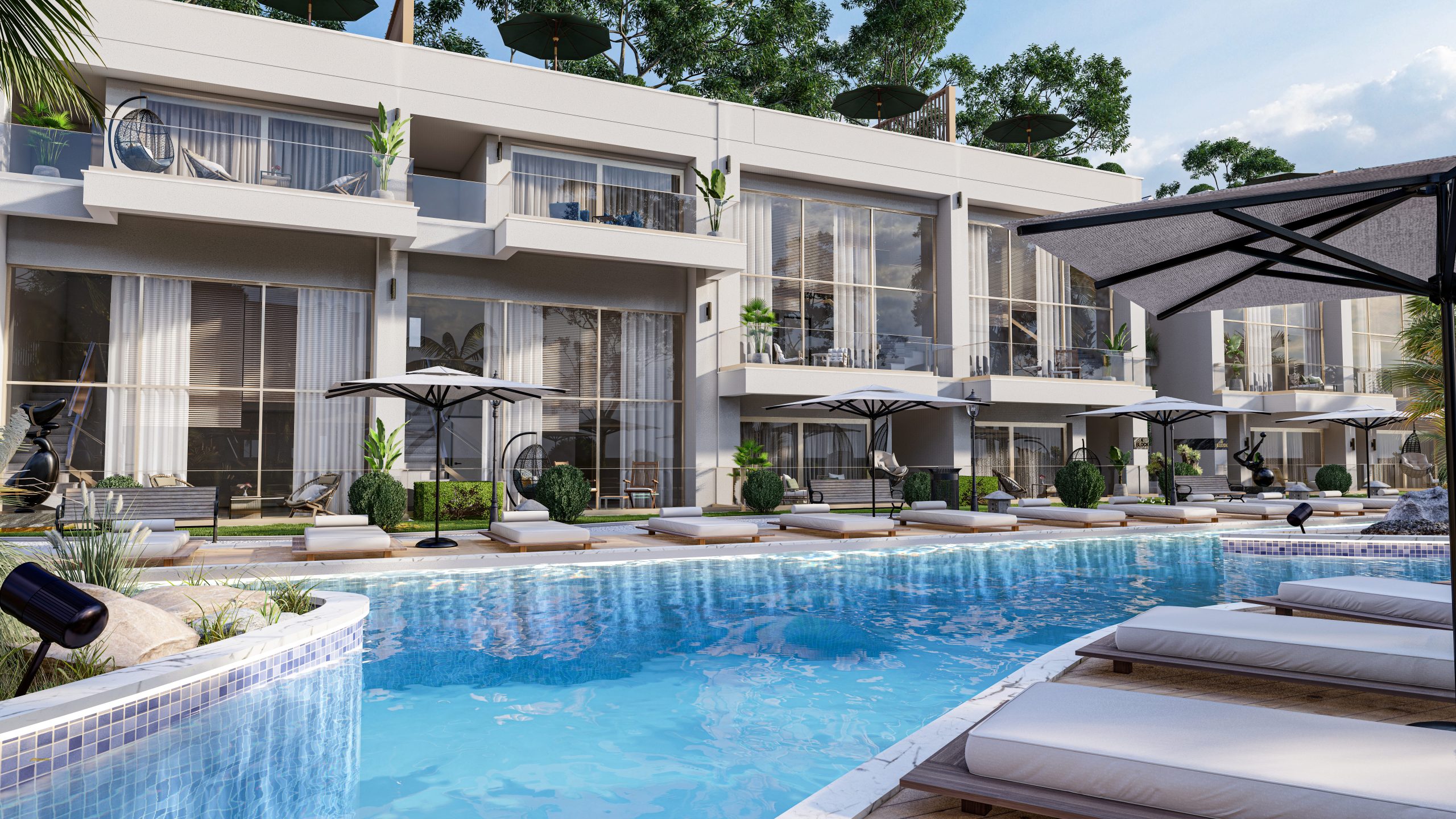 nordzypern-immobilien esentepe - villa villa verde - pool und garten (bild 7)