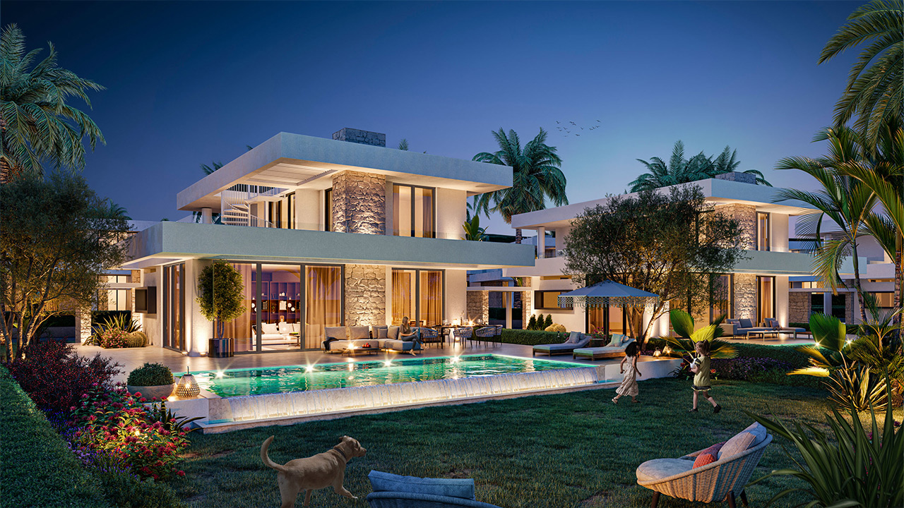 nordzypern-immobilien esentepe - villa wonder stones village - aussenansicht villa apartment am mittelmeer